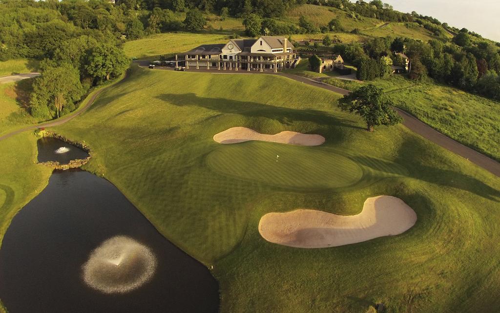 The Celtic Manor Resort Newport  Exterior photo The 18th hole at The Links of Arlington
