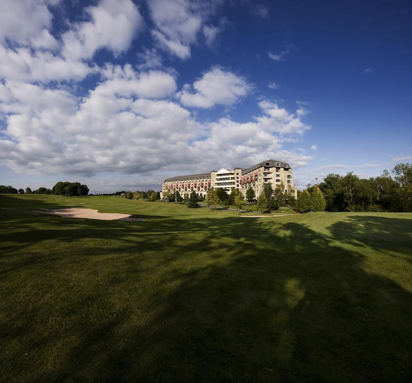 The Celtic Manor Resort Newport  Exterior photo The 18th green at The Heritage Golf Resort & Spa