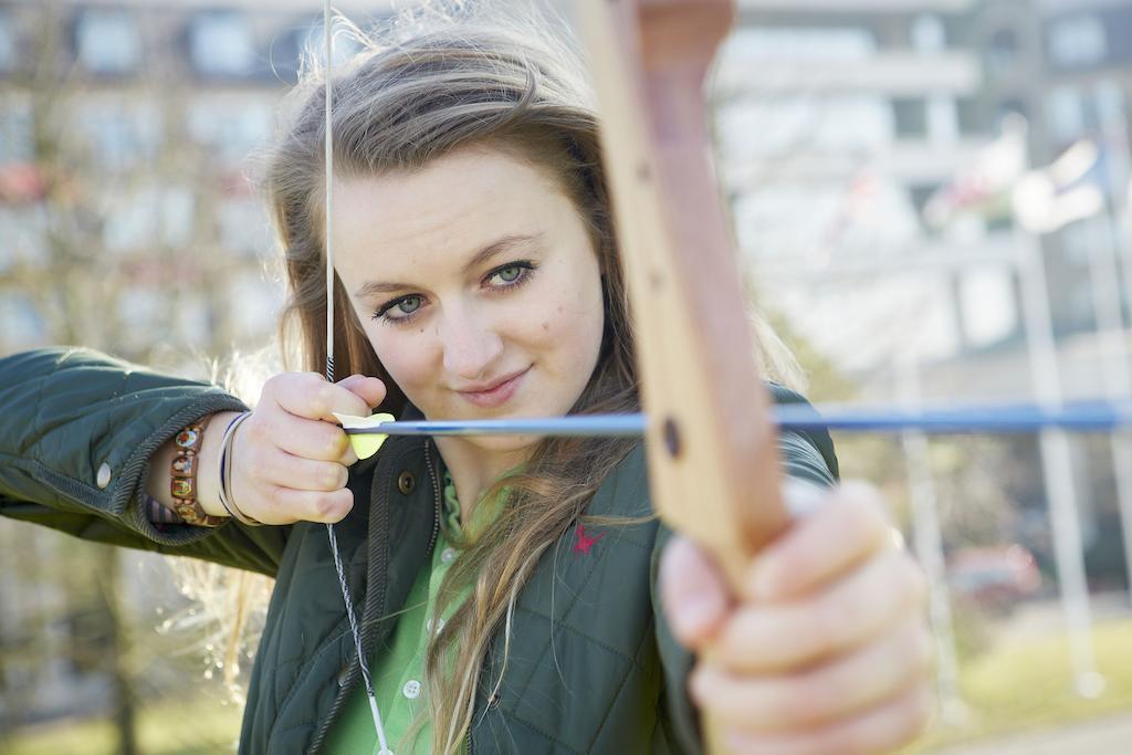 The Celtic Manor Resort Newport  Exterior photo A woman with a bow and arrow
